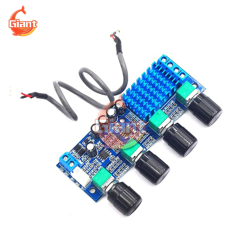 

High Power Digital Amplifier Board TPA3116D2 Audio Amplifier Module Dual Channel 2*80W Tone Board Op Amp 12-24V