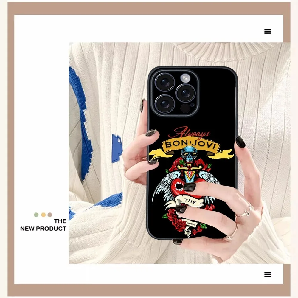 Чехол для телефона B-Bon J-Jovi Band iPhone 16 15 14 13 12 11 PRO MAX PLUS Mini TPU мягкий приятный кожи чехол