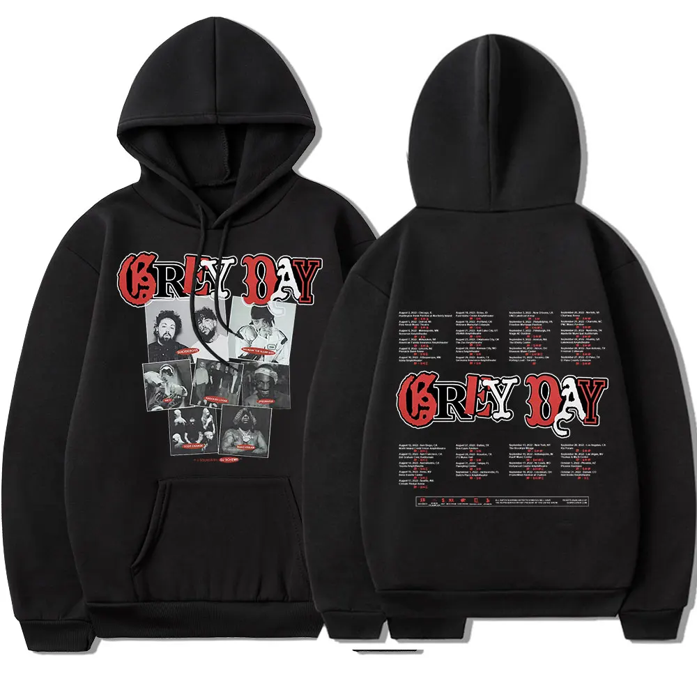 

$uicideboy$ Grey Day Tour Hoodie Rapper Suicideboys Hip Hop Long Sleeve Sweatshirts Oversized Men Gothic Hoodies Streetwear Coat
