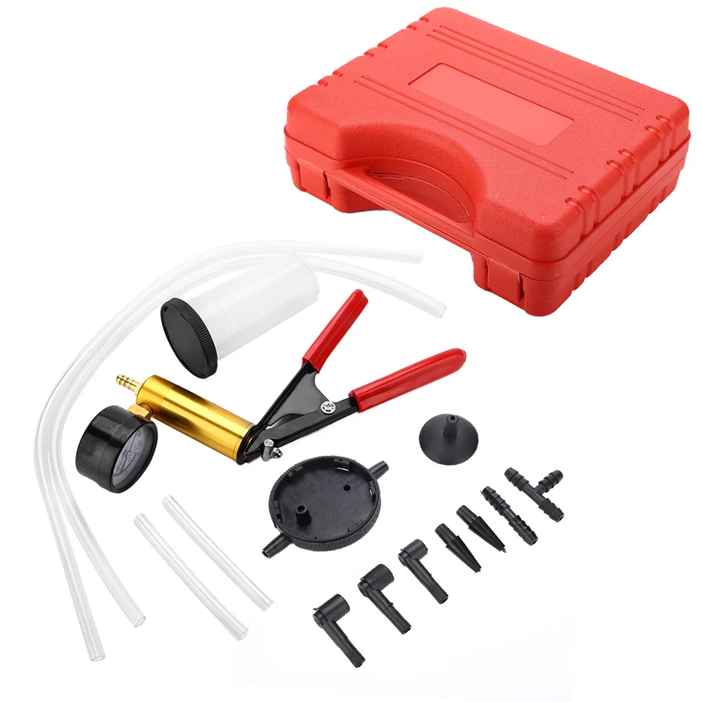 

Brake Bleeder Vacuum Pump Vacuum Tester Brake Bleeding Tool Kit for Car Motorcycle Brake