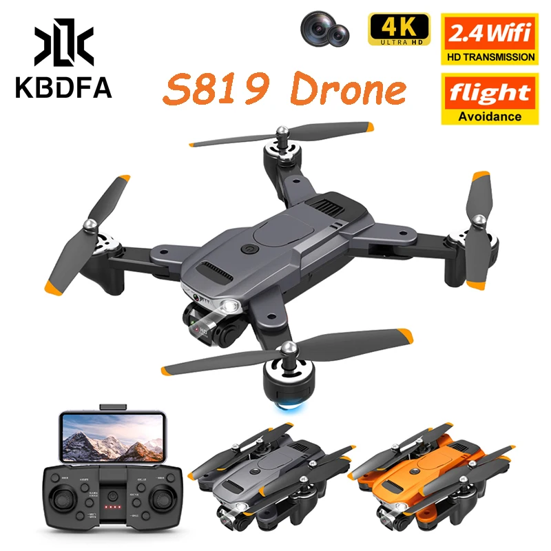

Квадрокоптер KBDFA S819 4K Esc с двумя объективами для аэрофотосъемки, с оптическим потоком, позиционирование самолета, умный беспилотник для обхо...