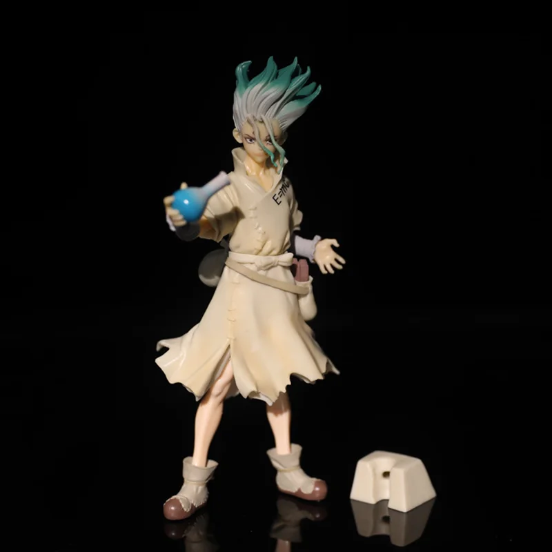 

20cm Dr.Stone Anime Figure Ishigami Senkuu Action Figure Ishigami Figurine Collectible Model Doll Toys Desktop Decoration