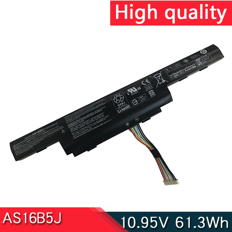 Новая батарея для ноутбука AS16B5J AS16B8J 10 95 V 61.3Wh Acer Aspire E5-575G F15 F5-573G E5-575G-53VG 3INR19/66-2