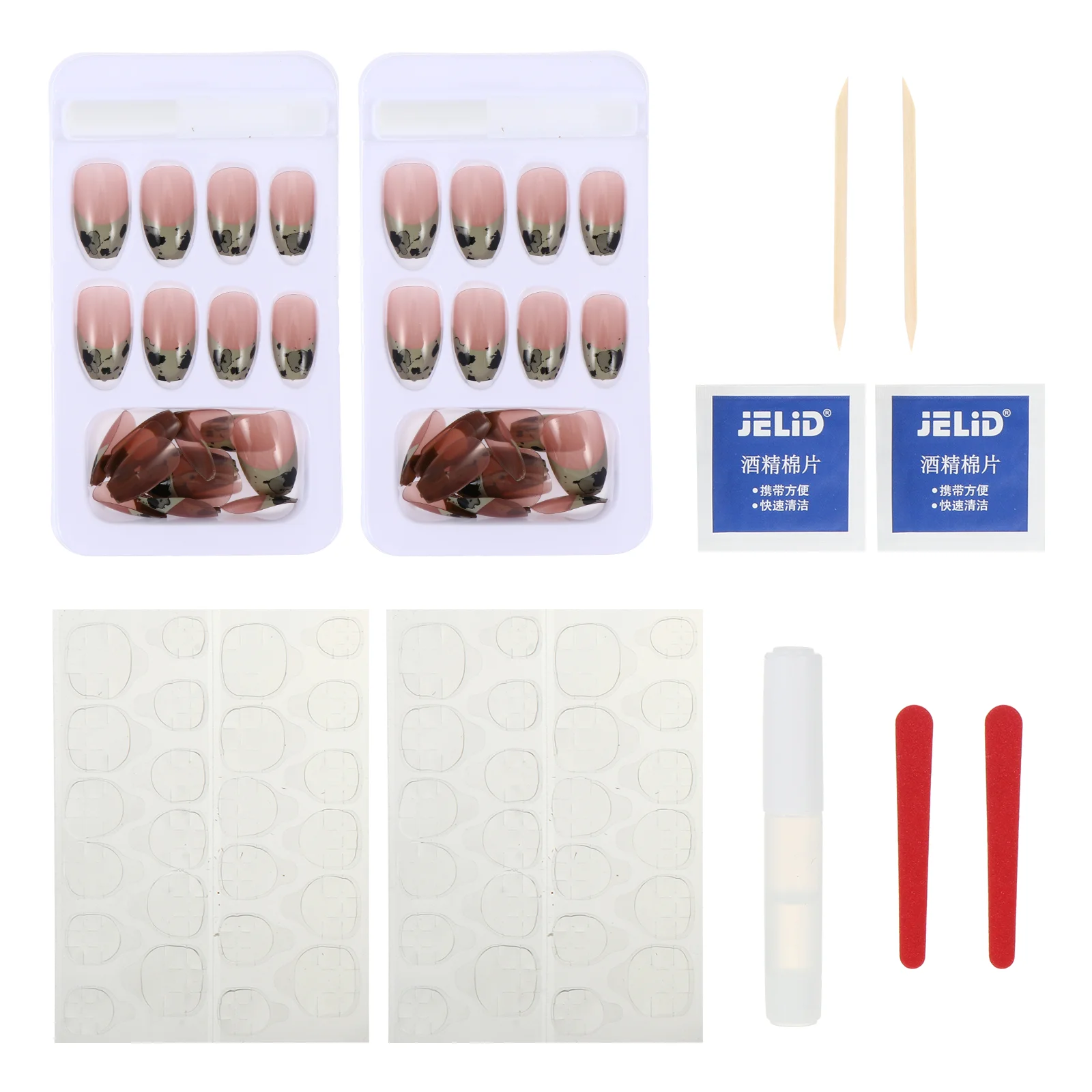 

Nail Files Nails Artificial Full Ballet French Pattern Toenails Pedicure Fingernails File Manicure Metal Decals Press on nails