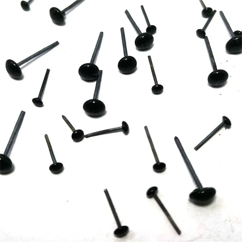 Пластиковые черные пластиковые глаза для кукол 2/4/8/12 мм