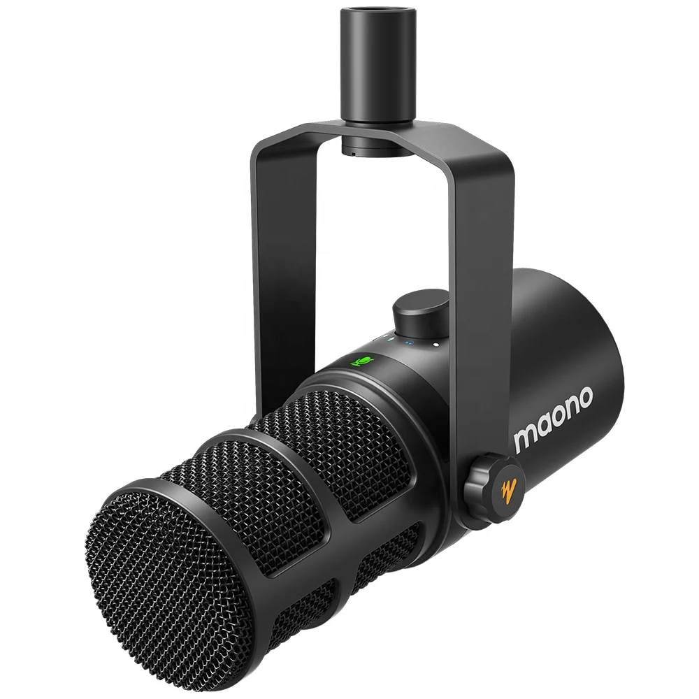 

Программируемый динамический микрофон MAONO XLR и USB, студийный двухрежимный микрофон для подкастов, игр, потоковой профессиональный