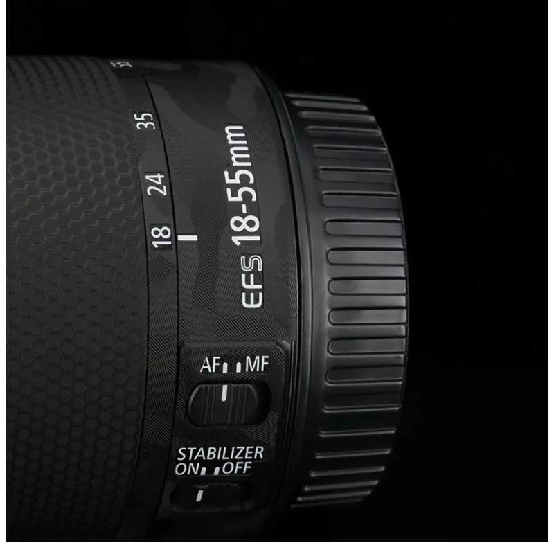 Фото Для Canon EF-S18-55 мм F4-5,6 IS STM наклейка на корпус объектива защитная наклейка на кожу виниловая пленка защитное покрытие от царапин №4