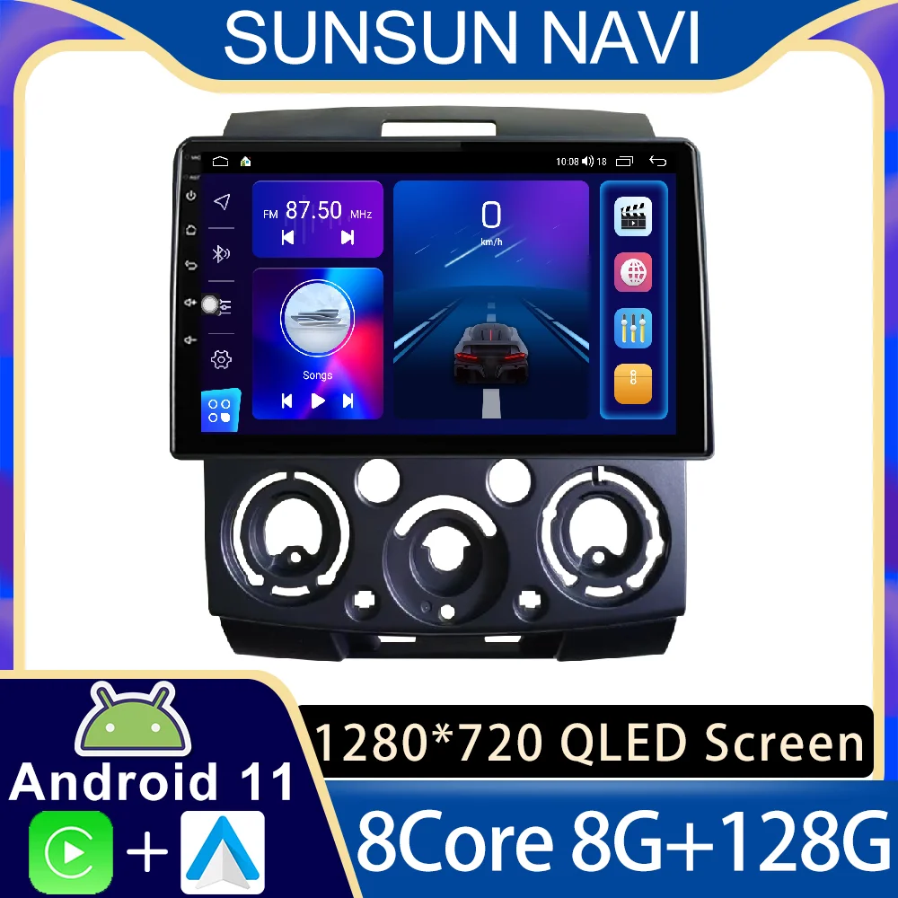 

Android 11 для Mazda BT-50 BT50 2006 - 2010 автомобильное радио, стерео, мультимедийный видеоплеер, навигация GPS, беспроводной Carplay DSP RDS