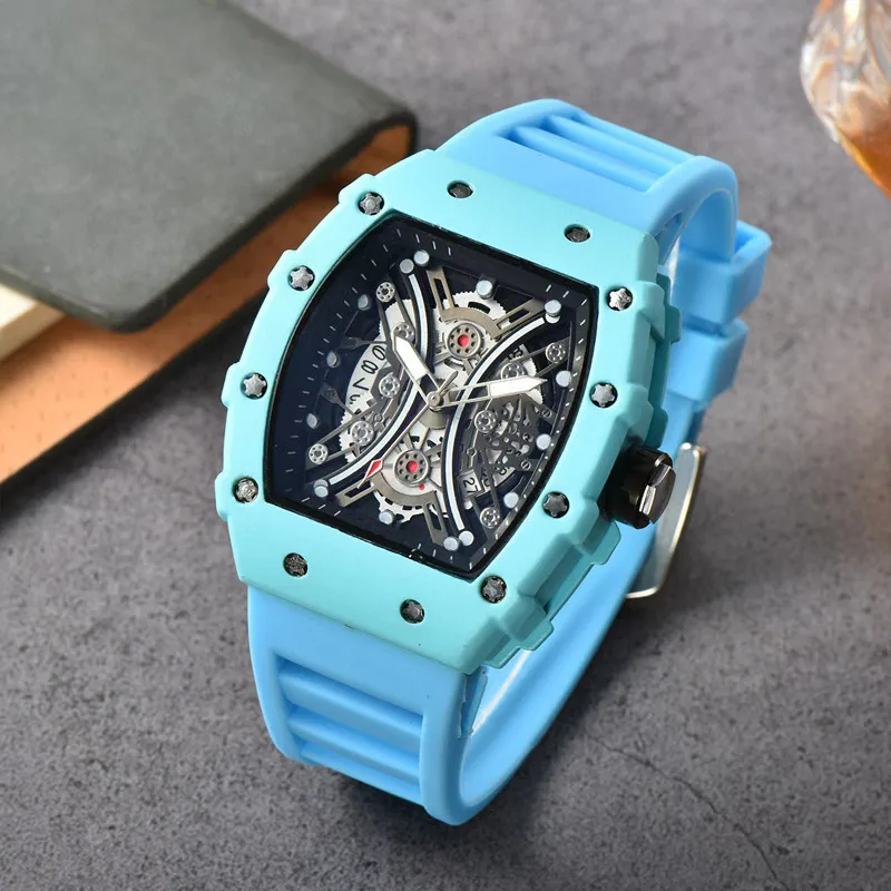 

Automatic Mechanical Watches Men Waterproof Skeleton Wrist Watch With women men Leather strap