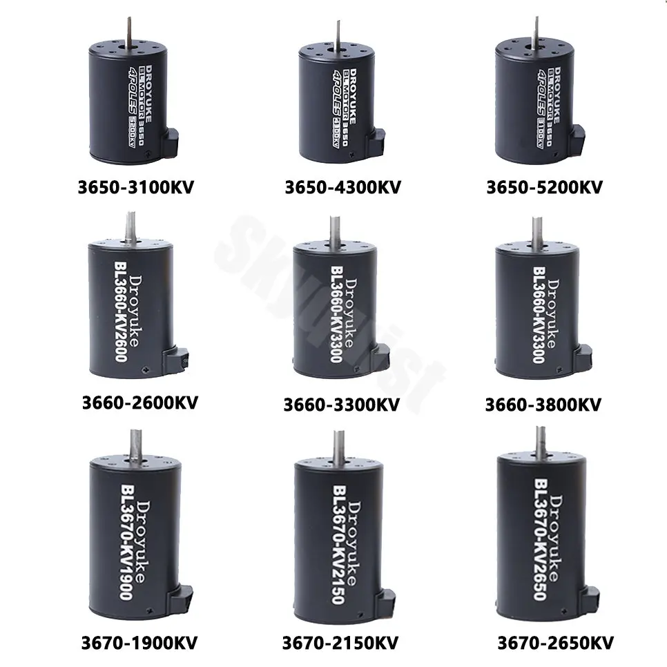 Водонепроницаемый бесщеточный двигатель BL3650 3100KV 5200KV / 3660 3300KV 3800KV / 3670 1900KV 2150KV 2650KV для 1/8 1/10 1:10 RC Car Truck