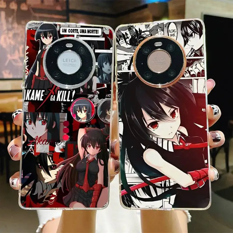 

Anime Akame Ga Kill Phone Case for Samsung S21 A10 for Redmi Note 7 9 for Huawei P30Pro Honor 8X 10i Cover