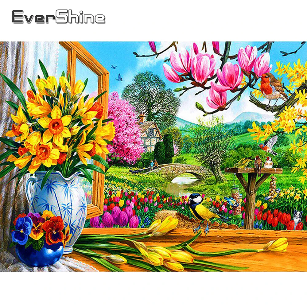 

Новое поступление, алмазная живопись EverShine, Цветочная мозаика, наборы для вышивки крестиком, искусство, алмазная вышивка, семейный Декор