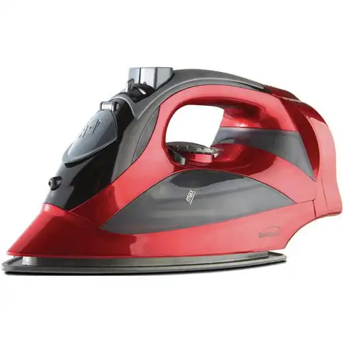 

MPI-59R Non-Stick Steam Iron with Retractable Cord, Red