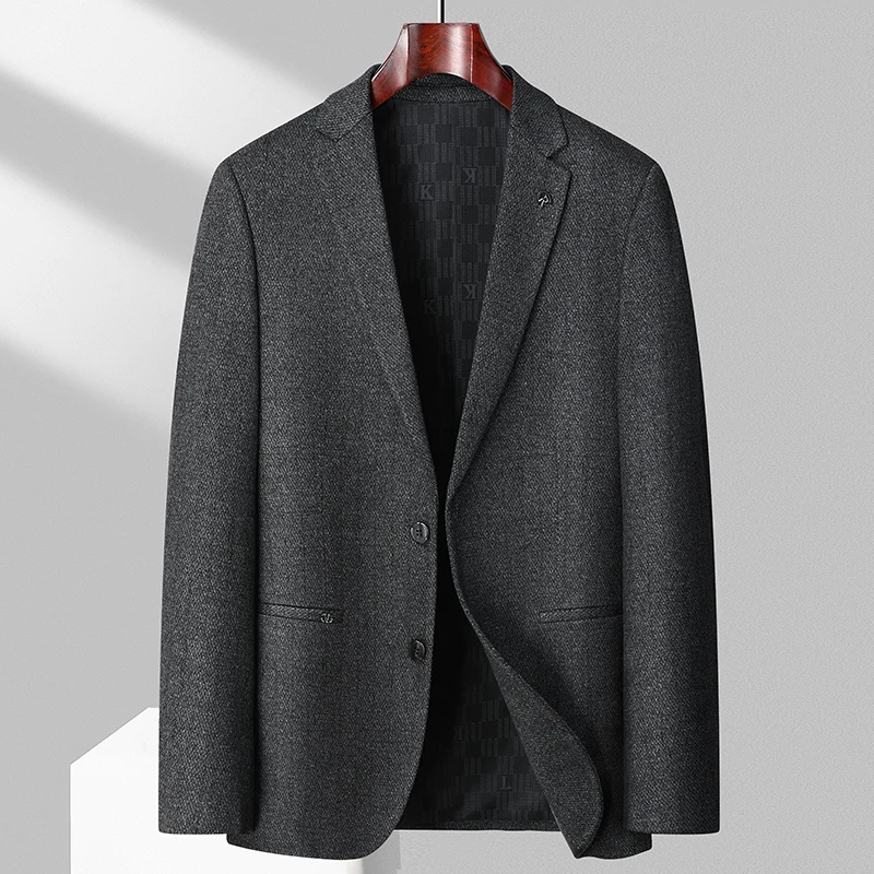 

High-End Men's Suit Autumn New Business Striped Single Western Striped Versatile Casual Jacket Suit coats