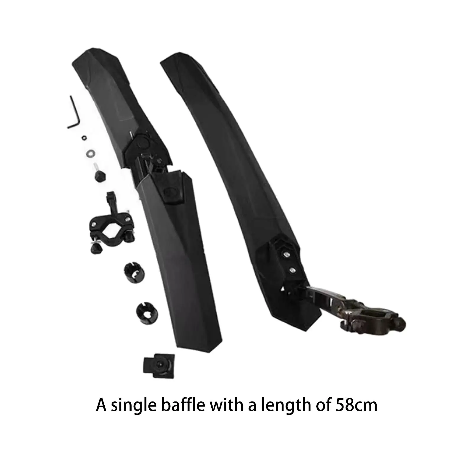 Комплект велосипедных крыльев из 2 предметов для колес от 24 до 26 дюймов