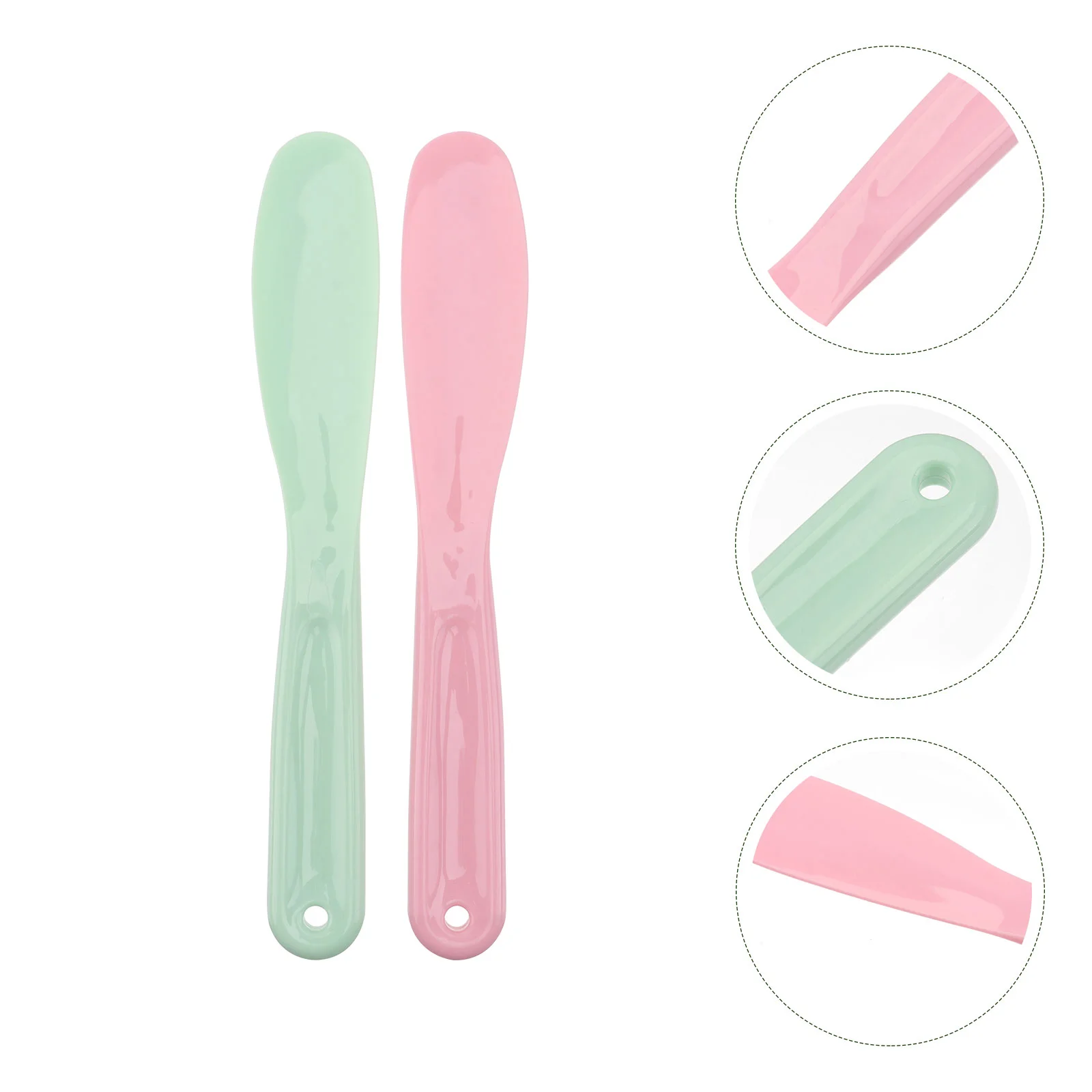 

Spatula Makeup Scoopface Mixingfacial Scraper Spoon Reusable Spatulas Bottle Stick Diy Craft Waxing Silicone Tool Small Sampling