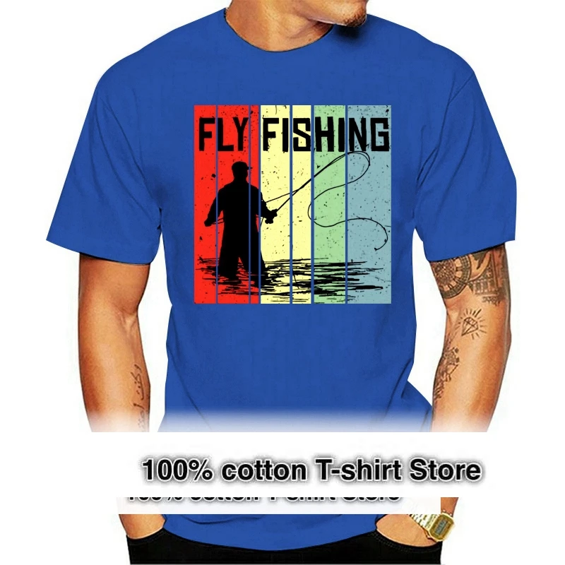 

Футболка для рыбалки нахлыстом, футболка на весну и осень с надписью, Размер 5xl, забавная Повседневная уникальная свободная футболка с принт...