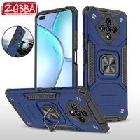 zgbba shockproof metal bracket phone case for infinix hot 9 10 play anti fall back cover for infinix note 7 lite zero 8 smart 4