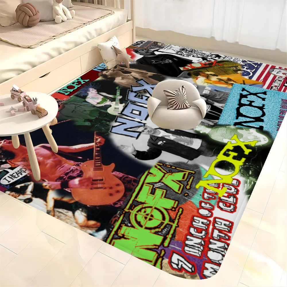 Punk Band N-NOFX Floor Mat Non-Slip Laundry Room Decor Balcony Child Living Household Carpets
