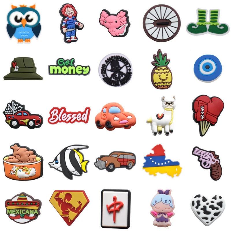 

Kids Men Wholesale Bulk Decorations for Croc Packs Girl Para Pins Shoe Charms Boy Gifts Set Jeans Women Charm Shoes Accessories