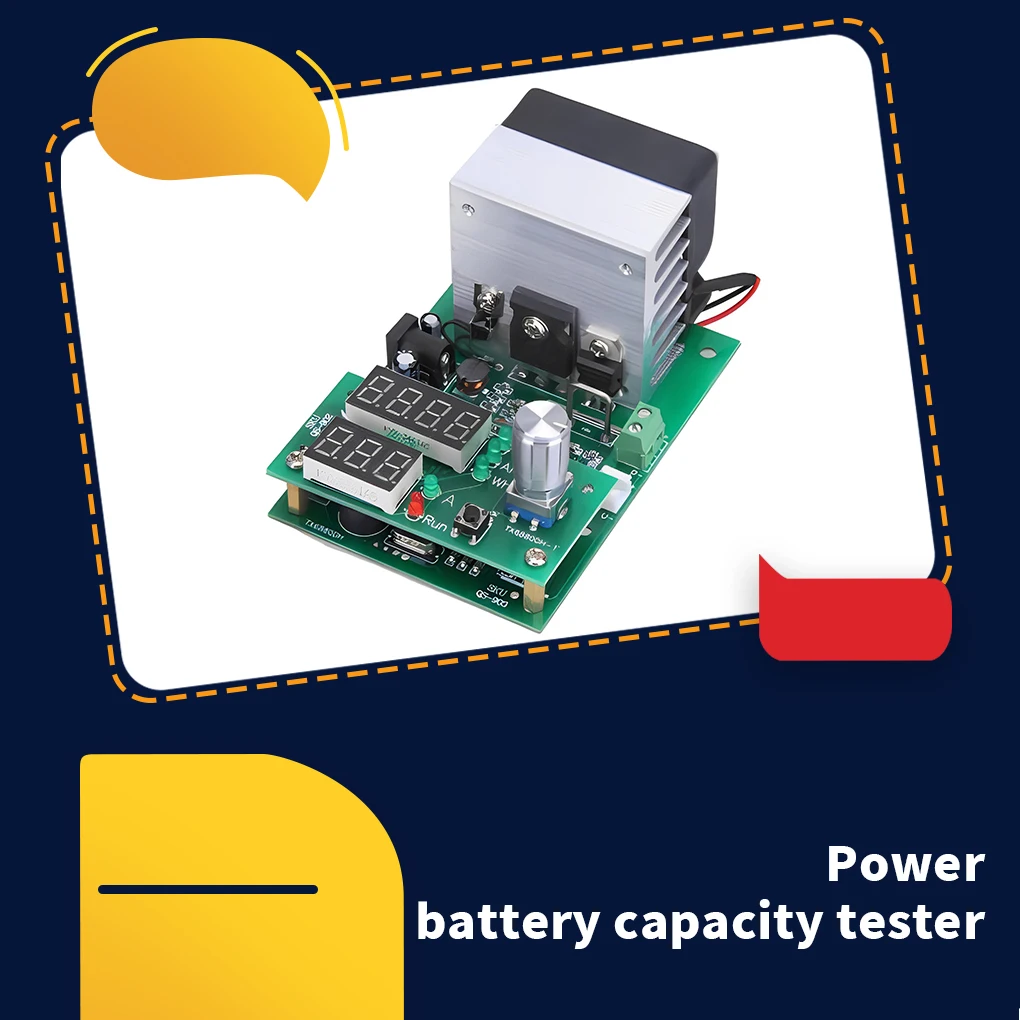 

Professional 60W 9 99A Constant Current Battery Tester Load Discharge Batteries Capacity Meter with Fan Spare Parts