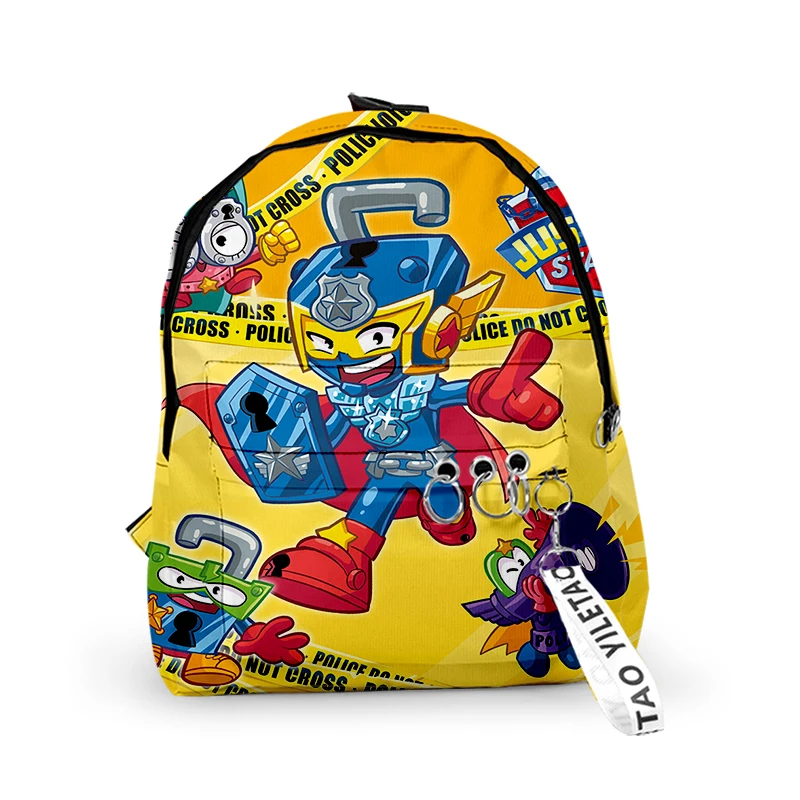 

Game Superzings Backpack for Boys Girls Student Oxford School Bags Mochila Super Zings Rucksack Cartoon Bookbag Fashion Daypack