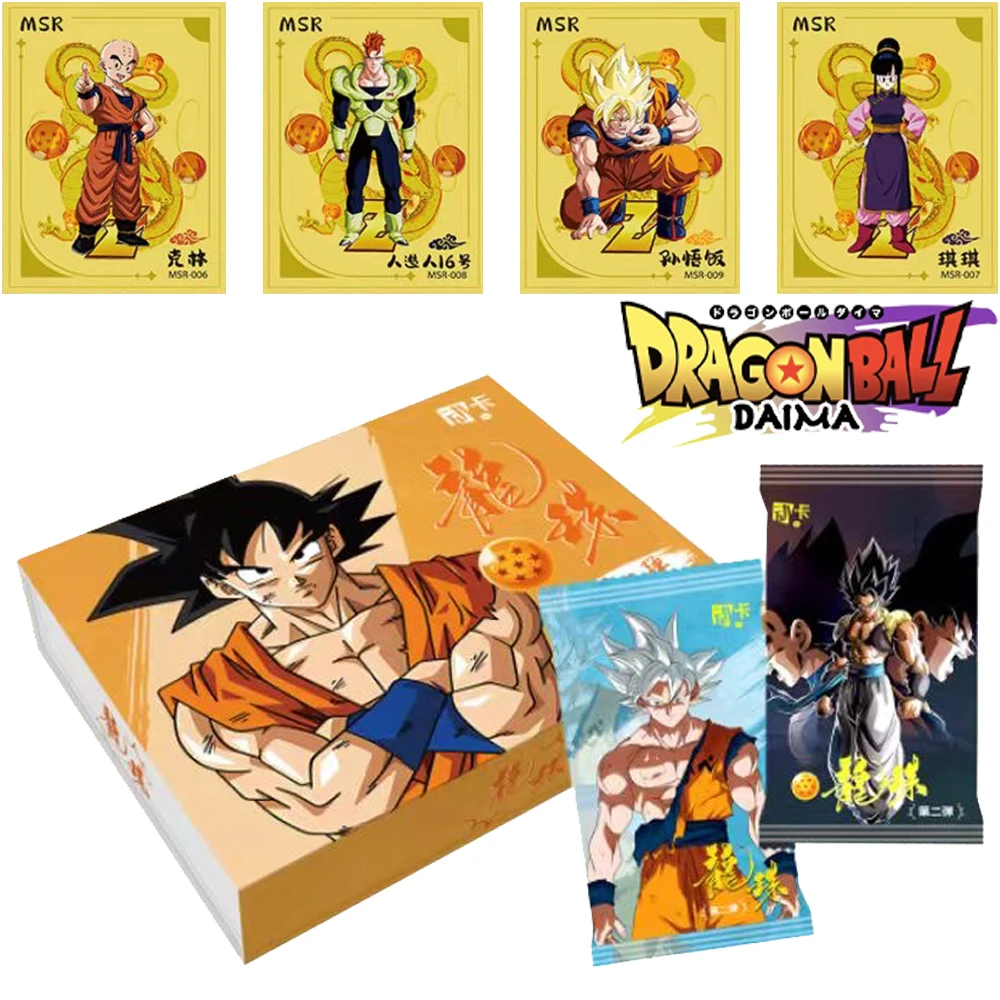 Карта Dragon Balla Shiny Son Goku Saiyan Vegeta аниме торговая боевая бустерная коробка игра для