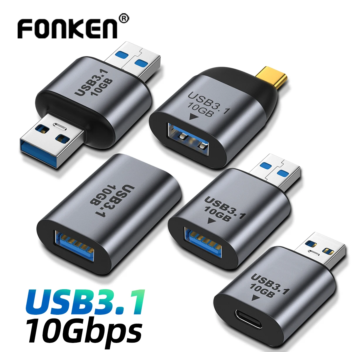 Адаптер USB Type-C «папа»-USB/HDMI-совместимый/DP/VGA/Mini DP/RJ45 «мама», 10 Гбит/с, передача видео для Macbook Pro, ноутбука, телефона