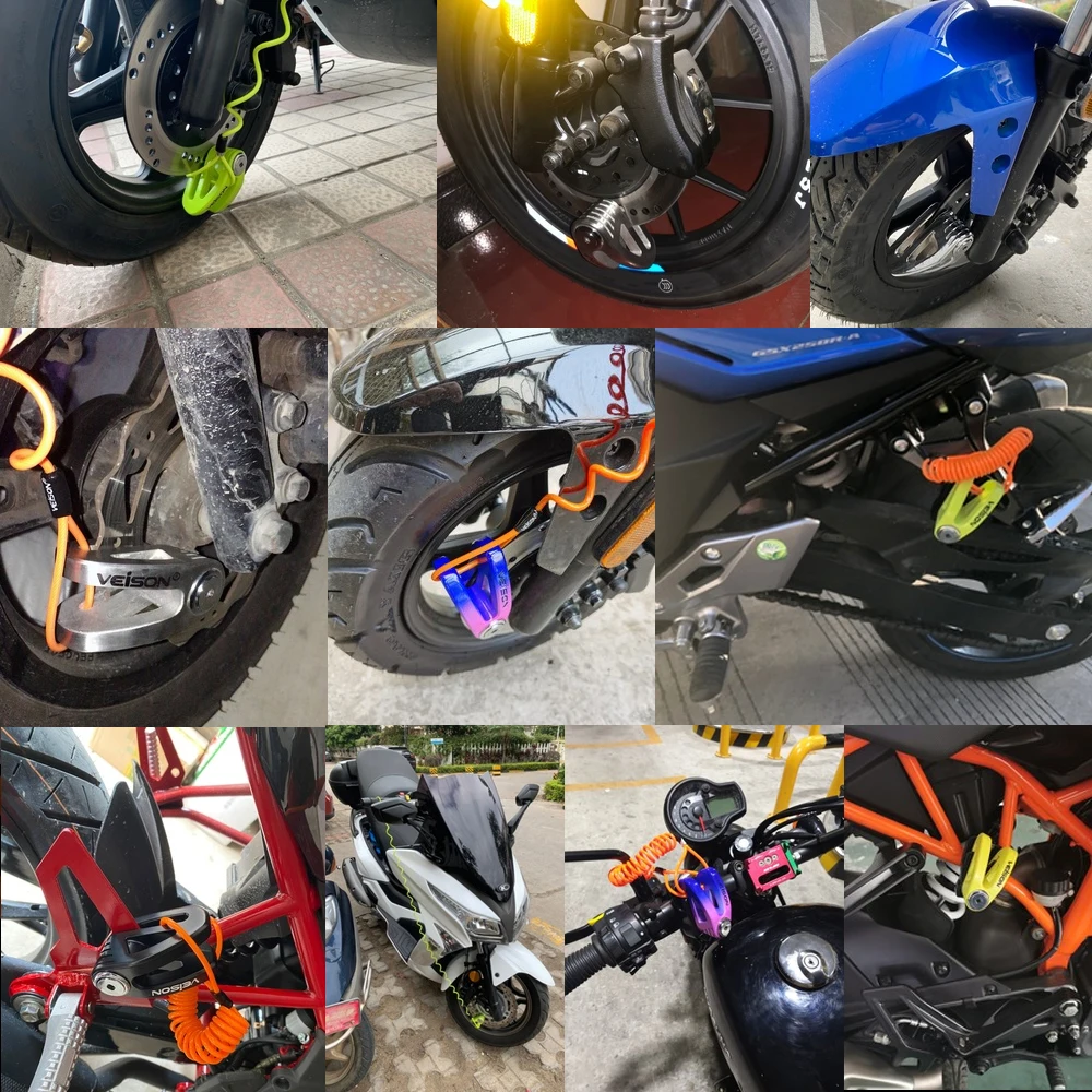Замок для дискового тормоза мотоцикла VEISON Yamaha Honda Suzuki Kawasaki Benelli Husqvarna KTM BMW