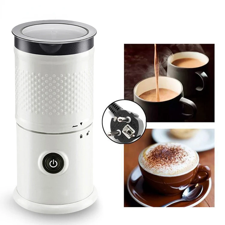Plug Hot Cold Milk Frother Machine Chocolate Mixer For Cappuccino Coffee Household  Milk Frother Foamer High Quingity