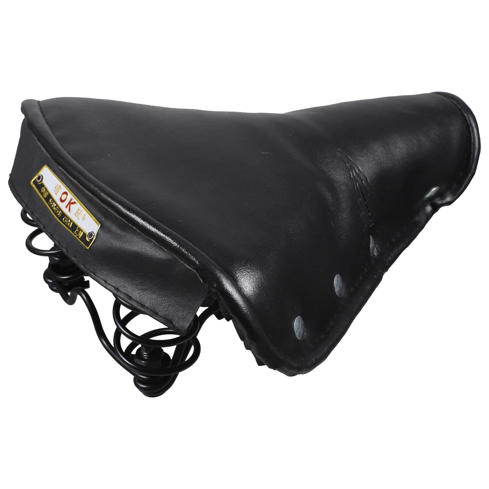 

Vintage Saddle Sprung Retro Seat Cushion Durable Riding Seat Cushion for Vintage Tricycle (Black) (Random Style)