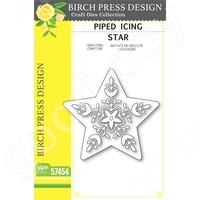 2022 new christmas piped icing star metal cutting dies scrapbook diary decoration embossing template diy greeting card handmade