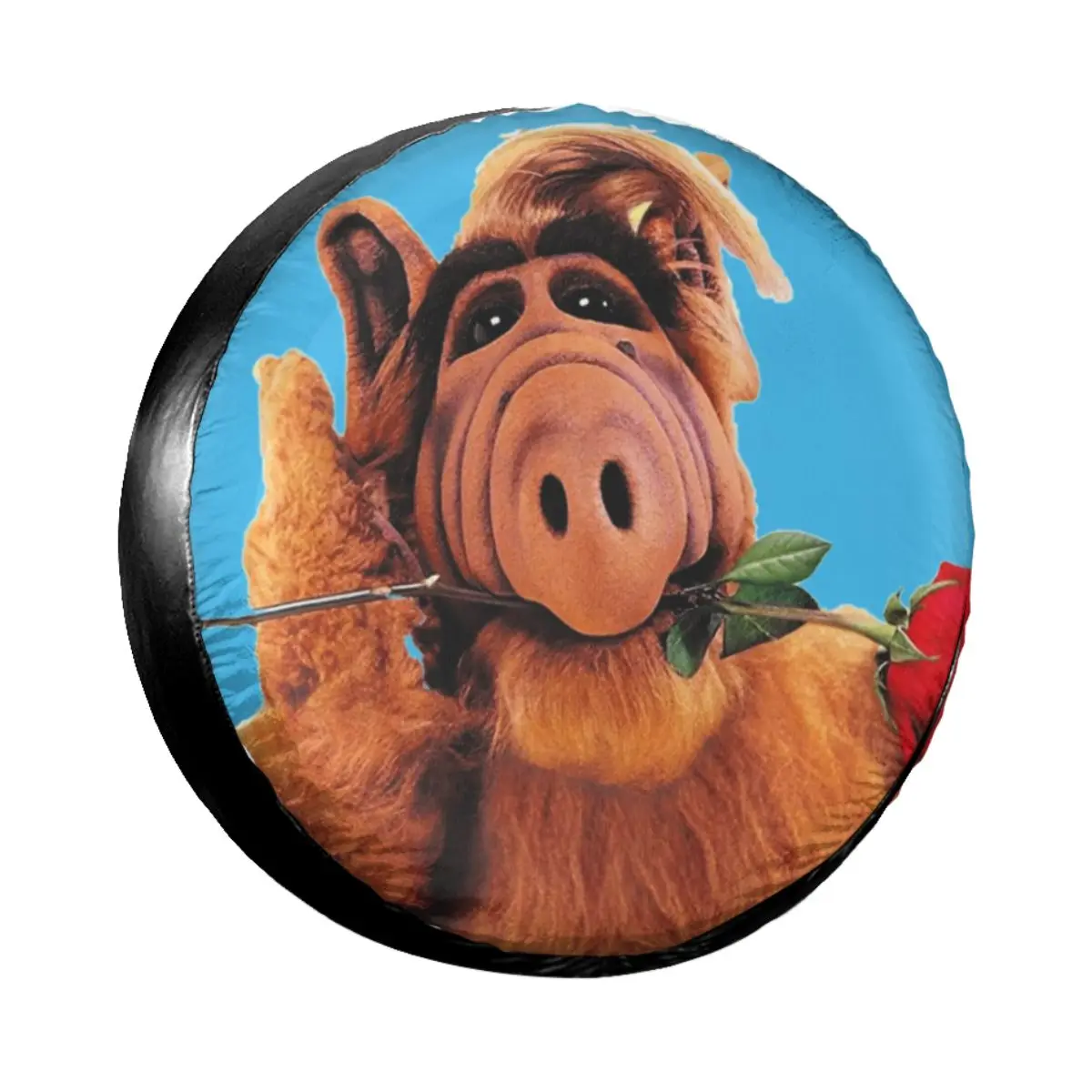 

Alf Tv Show Spare Wheel Tire Cover Case Bag Pouch for Jeep Honda Sci Fi Alien Life Form Vehicle Accessories 14" 15" 16" 17"