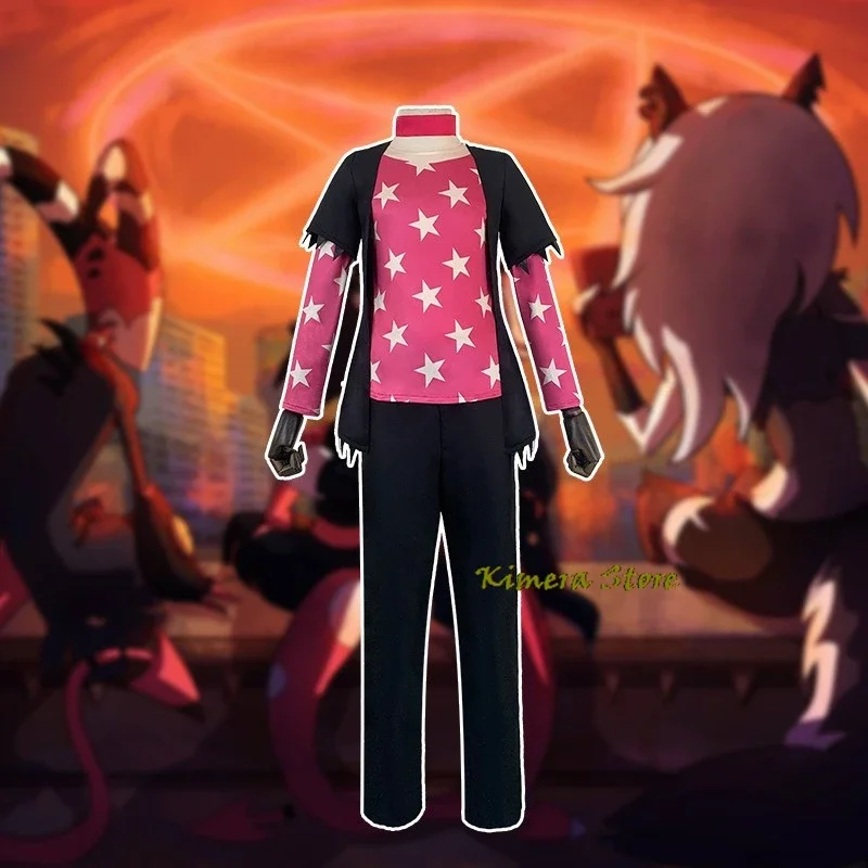 Аниме Хазбин мультфильм отель Хелuva Босс Октавия костюмы для косплея униформа