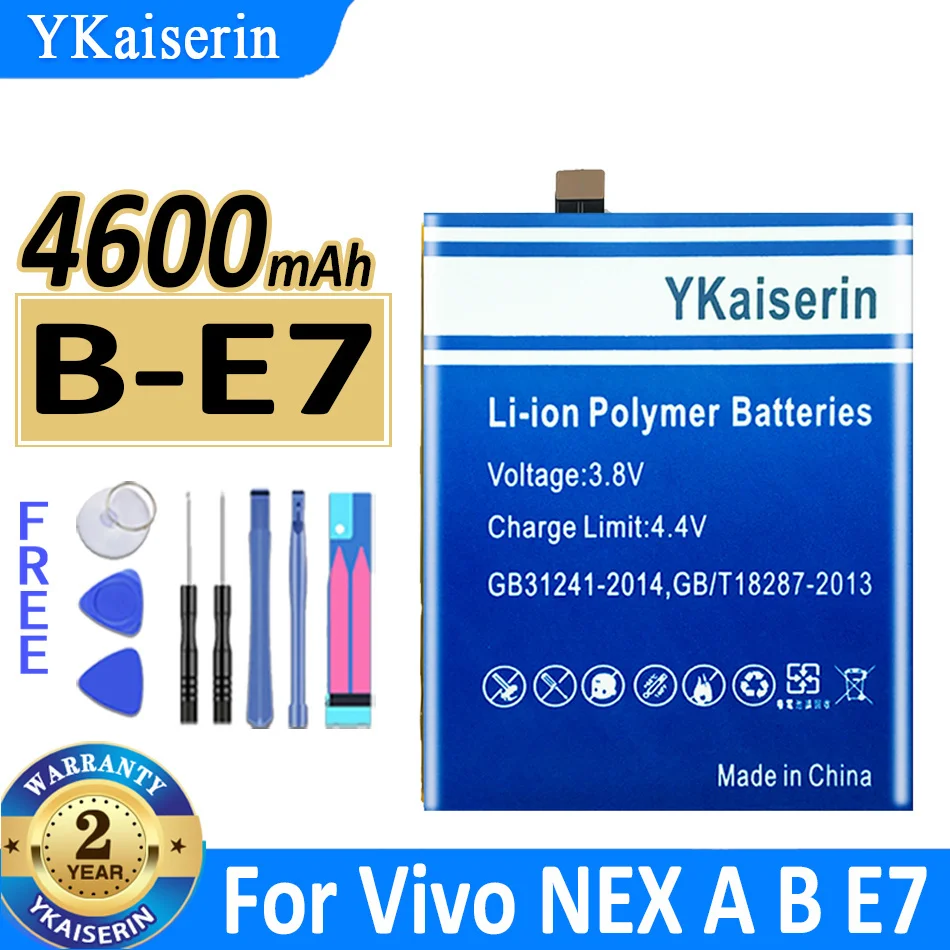 

4600mAh YKaiserin Battery B-E7 BE7 For Vivo NEX A B E7 Mobile Phone Batteries
