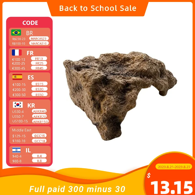 

Snakes Cave Hideouts Safe Resin Geckos Simulation Rock Crab Lizards Turtles Relieve Pressure For Reptiles Realistic Design