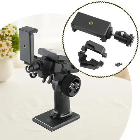 Держатель для телефона с пультом дистанционного управления. Простой в использовании. Легко устанавливается. Компактный портативный кронштейн с зажимом для телефона