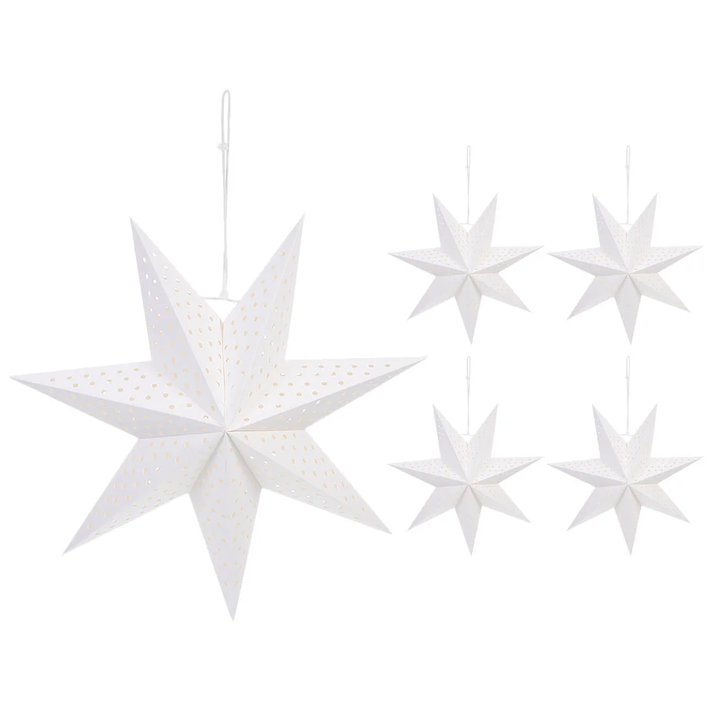 

Star Paper Lantern Shade Christmas Lamp Lampshade Hanging Lightornament Ceiling Ornaments Lanternspendant 3D Decorations