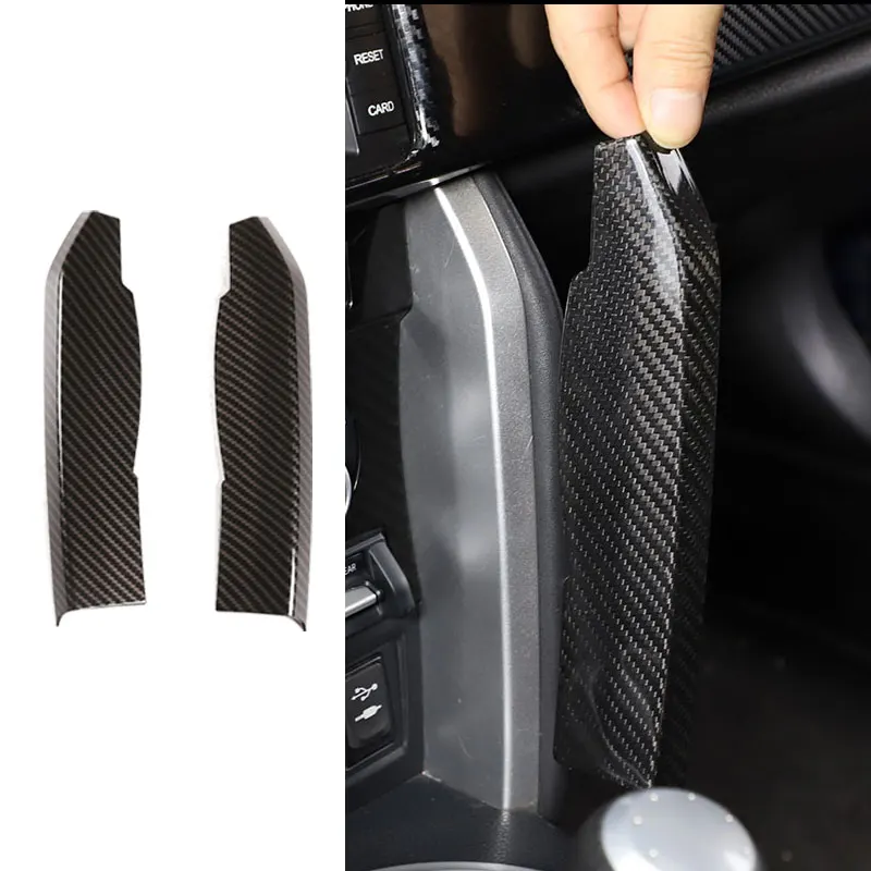 

Carbon Fiber Pattern Car Accessories Interior Center Control Panel Side Strips Cover Trim For Toyota 86 Subaru BRZ 2012 - 2020