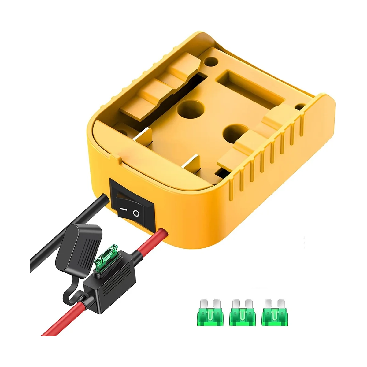 Адаптер для аккумулятора с предохранителем и переключателем Dewalt 20 в/18 в DCB200 DCB203