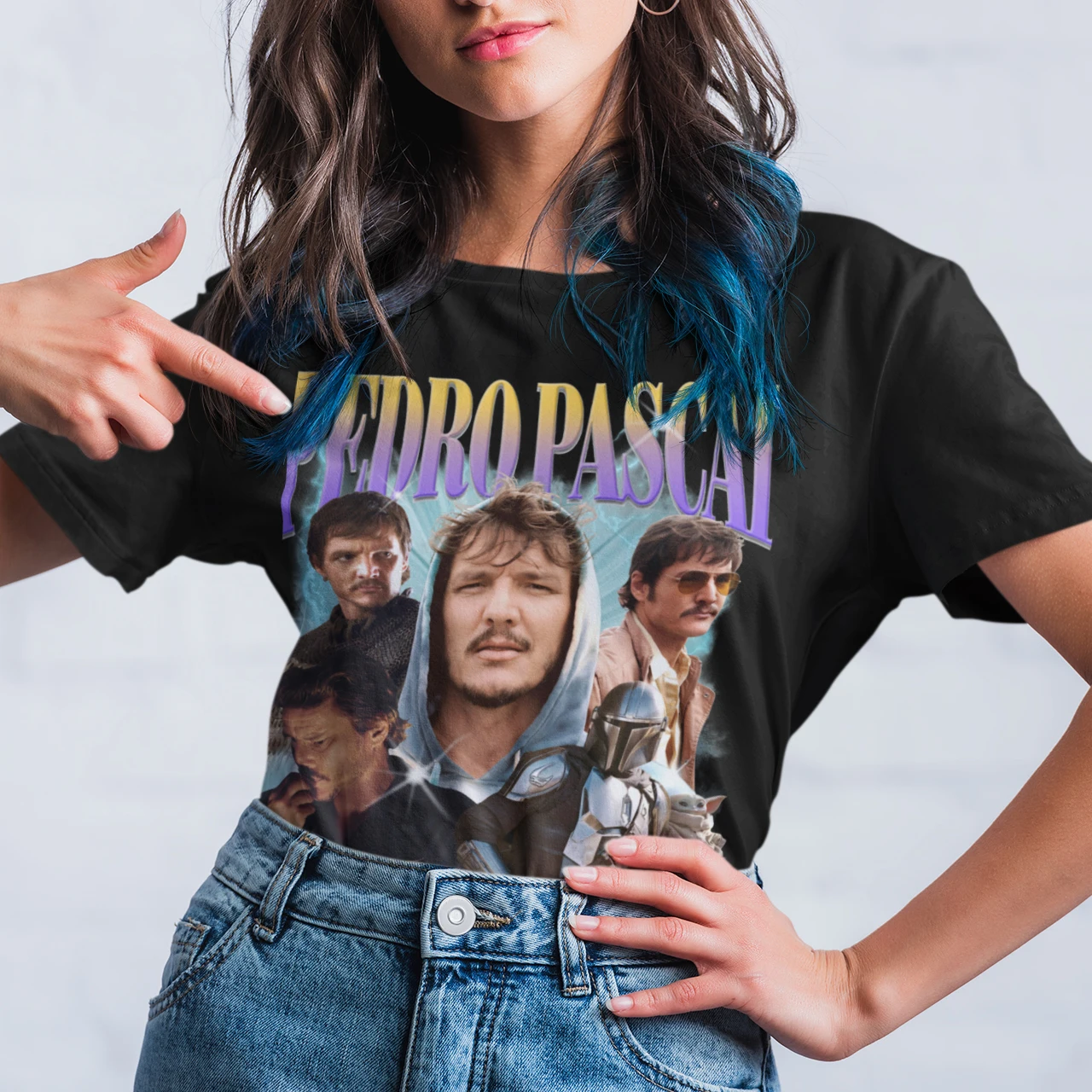 Vintage Bootleg Pedro Pascal T Shirt Women Outfits Merch 100% Cotton Clothing Unisex Streetwear Pedro Pascal Tshirt Tee Shirts