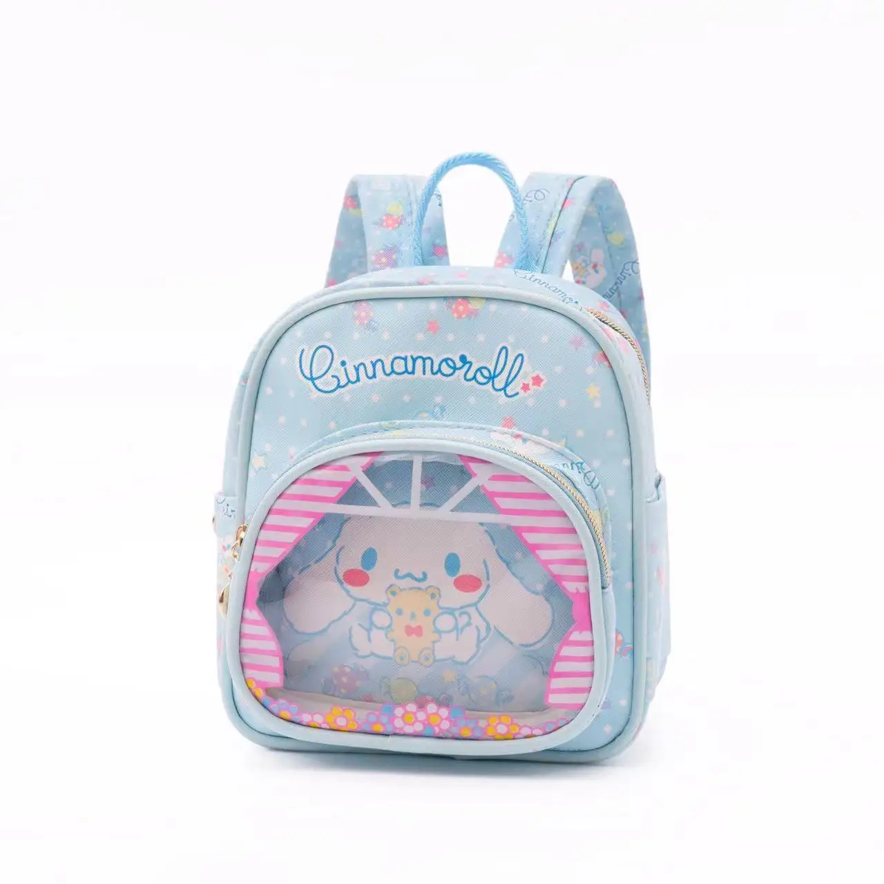 

Hello Kitty Children's Kindergarten Schoolbag Kuromi Cartoon Cute Transparent Backpack Melody Leisure Backpack Multilayer
