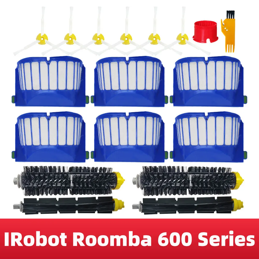 

Bristles / Flexible Brush Aero Vac Filter For iRobot Roomba 601 610 620 630 631 650 651 655 660 Robot Vacuum Cleaner Spare Parts