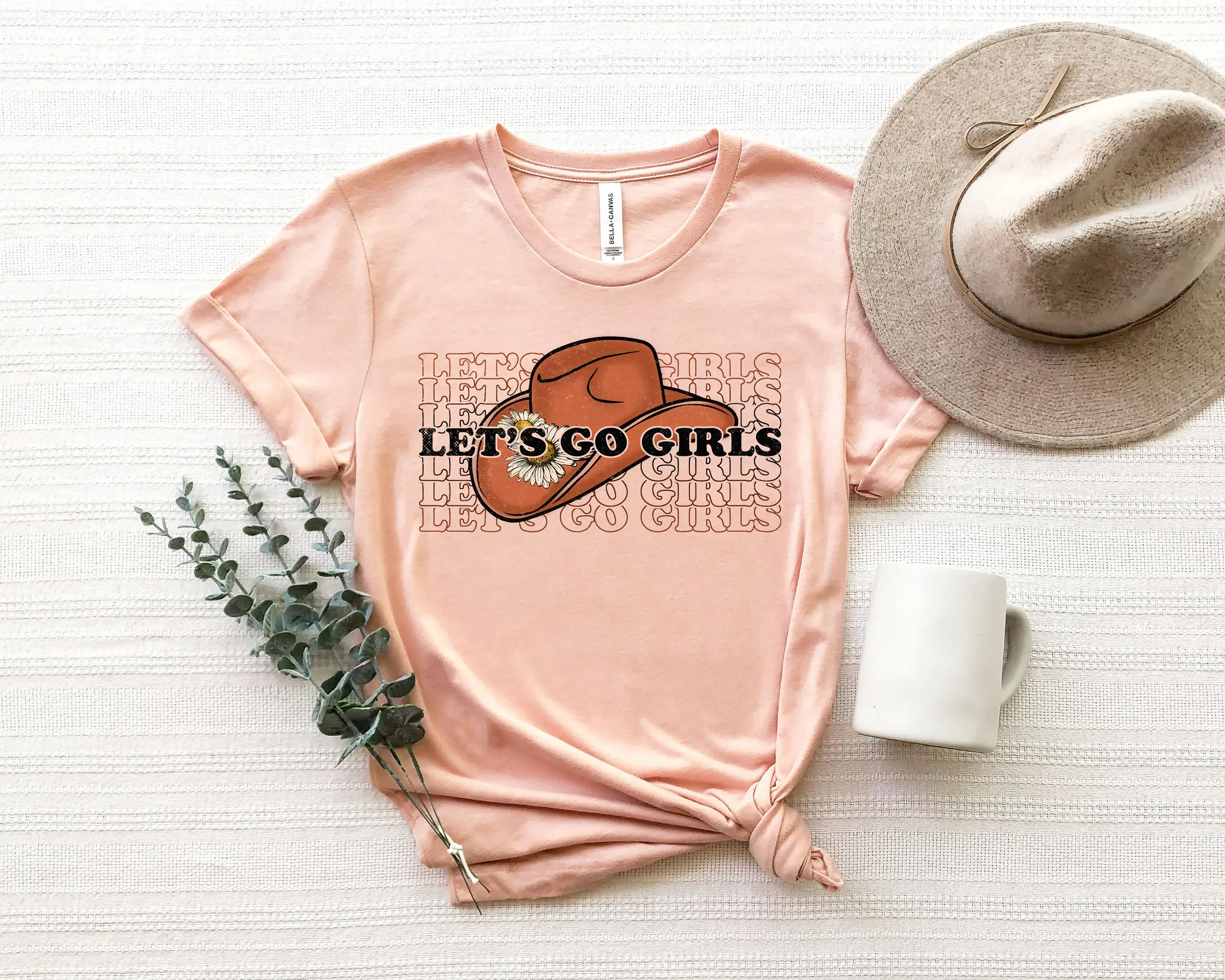 Футболка Let'S Go Girls Cowgirl Country Девичник Bbf Nashville Bride