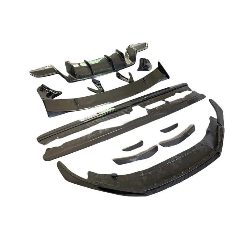 Обновленная модель для Audi R8 2016-2018 комплект тела из углеродного волокна передние и