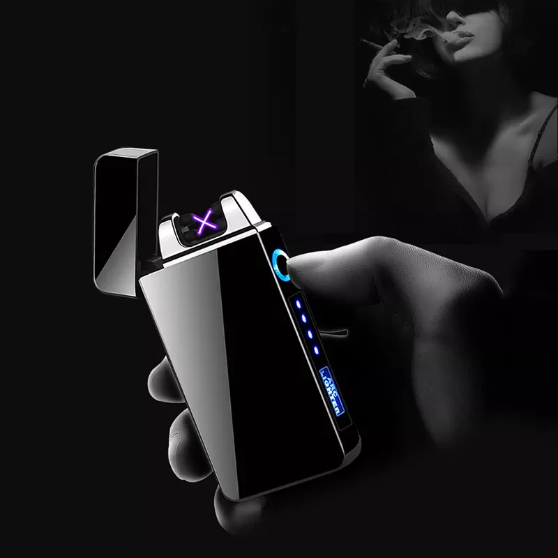 

Electric Touch Pulse Gift usb Lighter With Engraving Camping Lighters Unusual Rechargeable Plasma Tactical Survival Tool