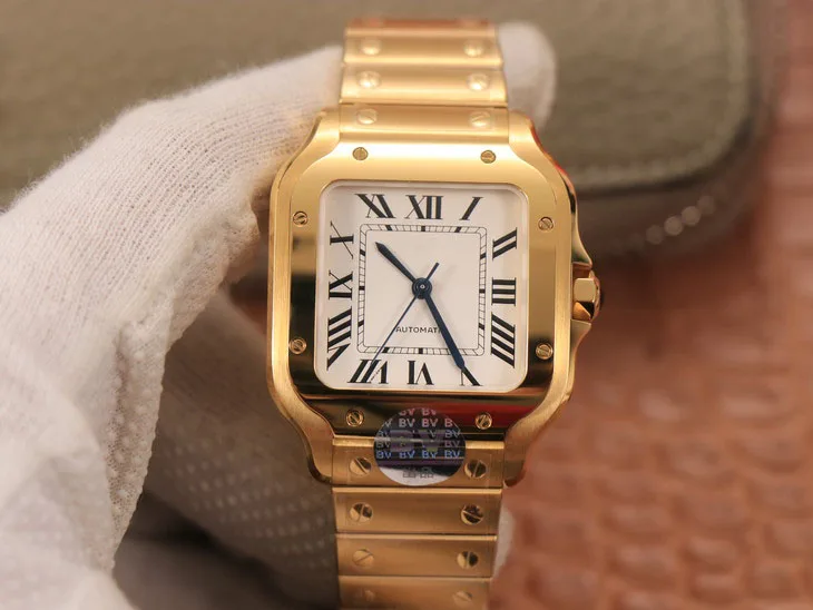 

BV New Sants lady 35mm size Case: 316 Material Dial 18K Gold color women Watch