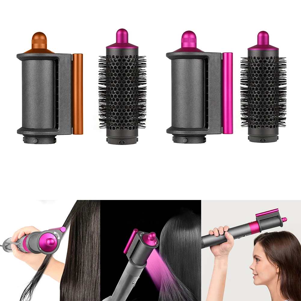 

Круглая антилетающая щетка для Dyson, насадка для воздушной обертки HS01/HS05, 2 шт., насадка для защиты от летания + круглая объемная щетка