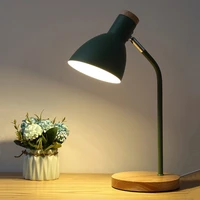 wooden art iron led multi angle desk lamp eye protection reading table lamps living room bedroom home decor