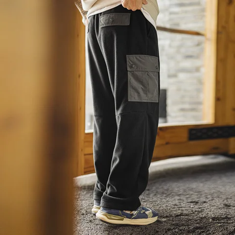 Мужские спортивные штаны Maden черные из полиэстера